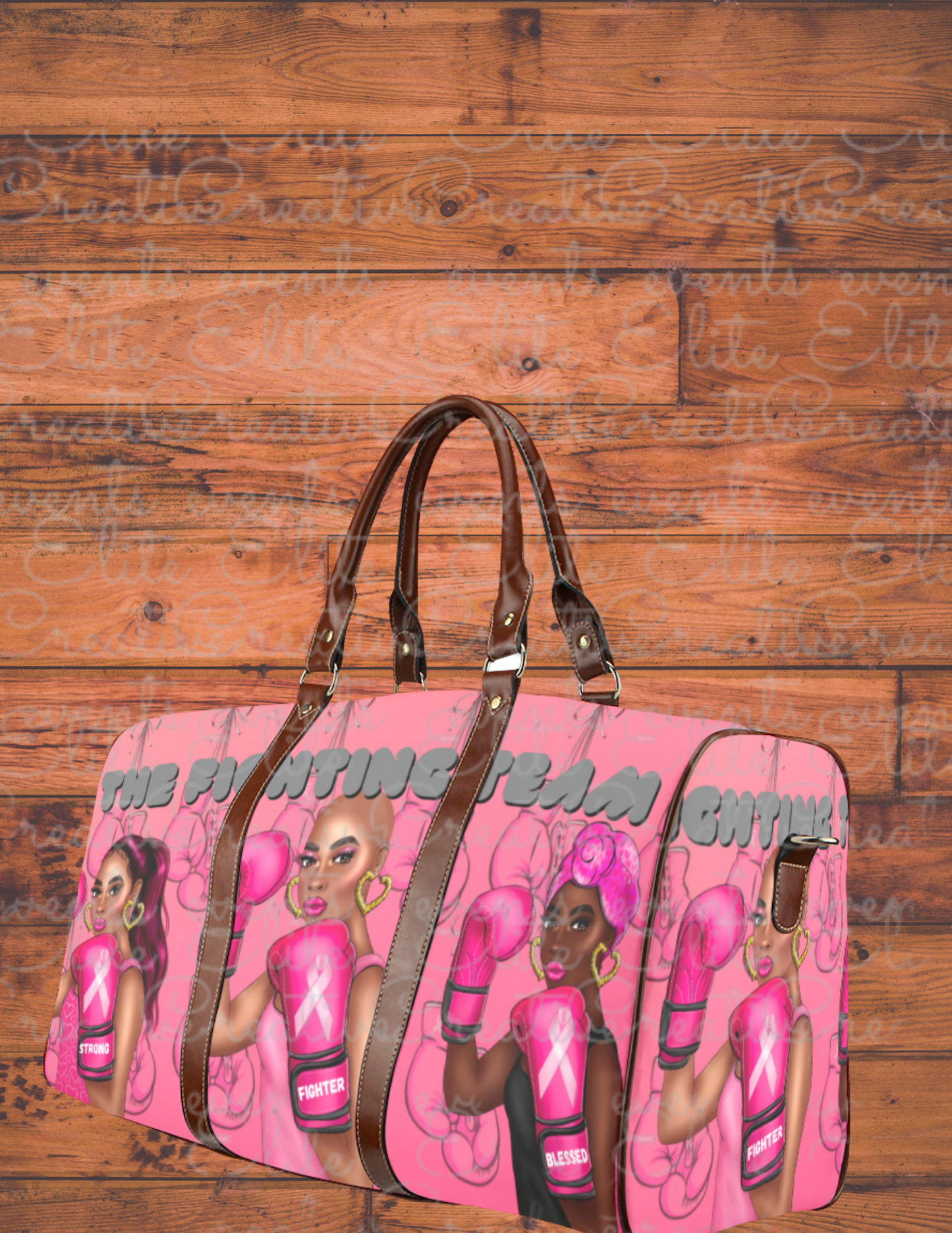 Breast Cancer  Custom Travel Bag